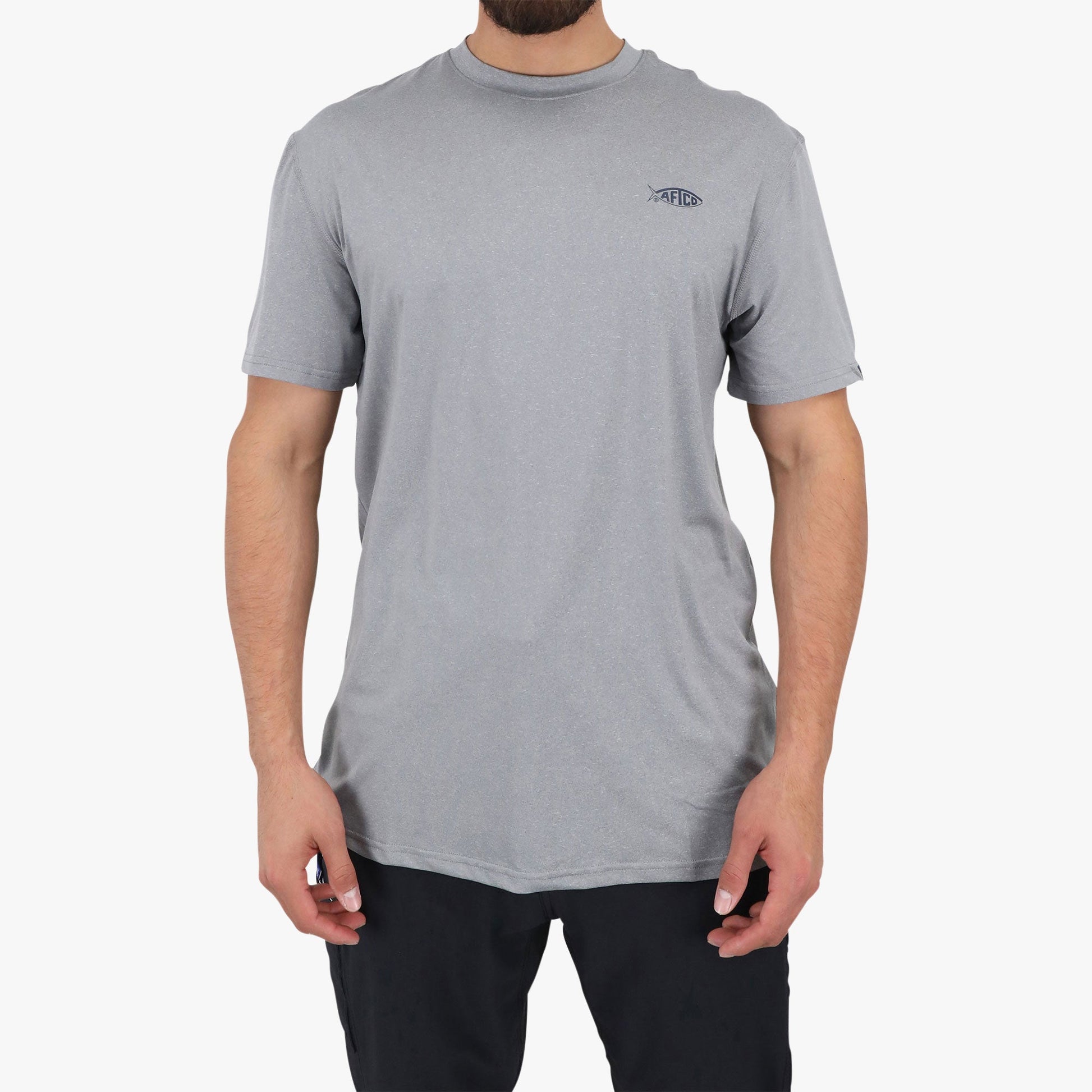 AFTCO Samurai SS Performance Shirt Splish Splash Heather