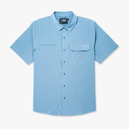 AFTCO Air O Mesh SS Button Down Fishing Shirt Bay Leaf