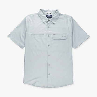 AFTCO Air O Mesh SS Button Down Fishing Shirt Bay Leaf