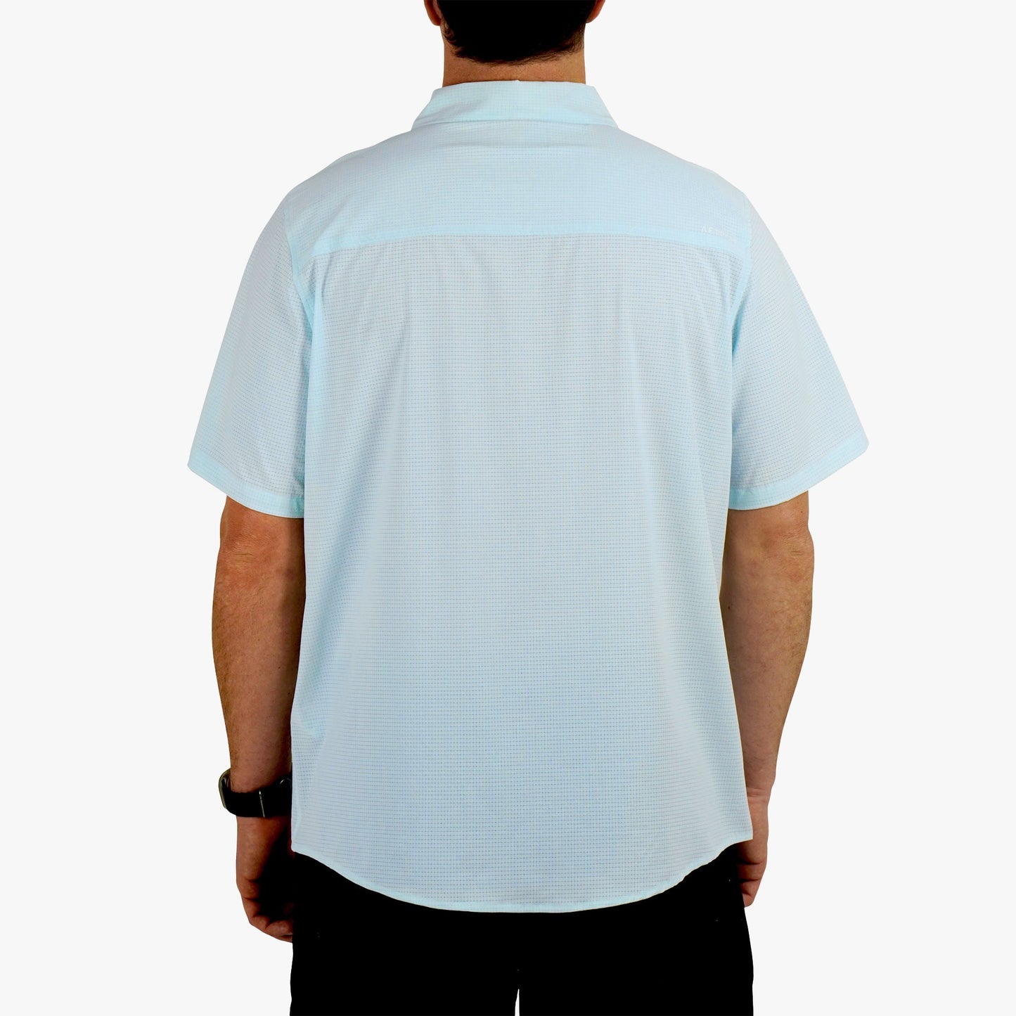 AFTCO Air O Mesh SS Button Down Fishing Shirt Bay Leaf