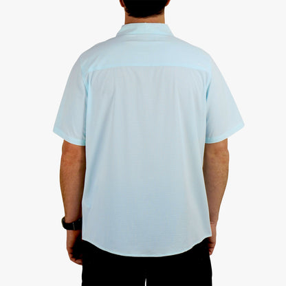 AFTCO Air O Mesh SS Button Down Fishing Shirt Bay Leaf