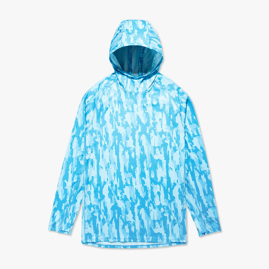 AFTCO Adapt Phase Change Hooded Fishing Shirt Tidal Current Camo
