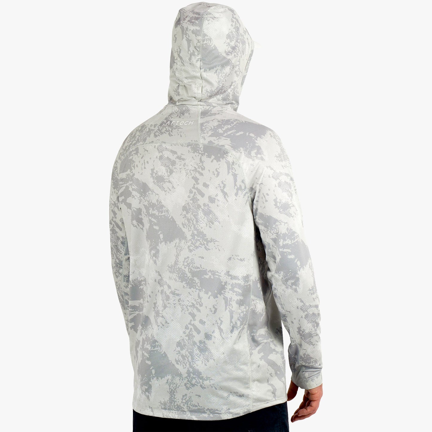 AFTCO Adapt Phase Change Hooded Fishing Shirt Tidal Current Camo