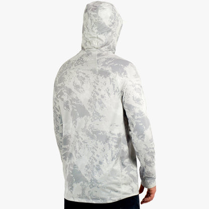 AFTCO Adapt Phase Change Hooded Fishing Shirt Tidal Current Camo