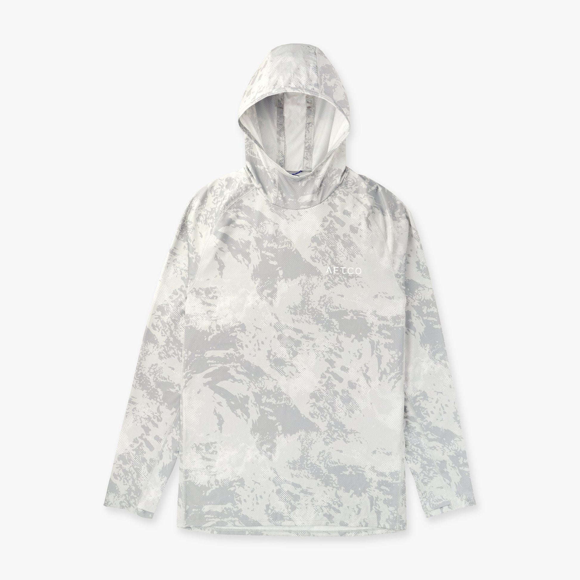 AFTCO Adapt Phase Change Hooded Fishing Shirt Tidal Current Camo
