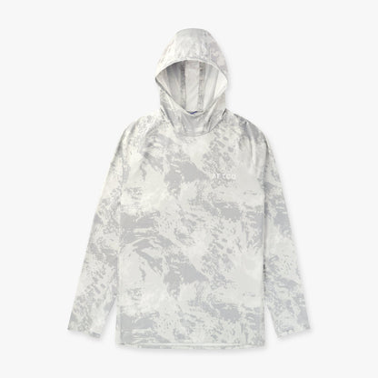 AFTCO Adapt Phase Change Hooded Fishing Shirt Tidal Current Camo