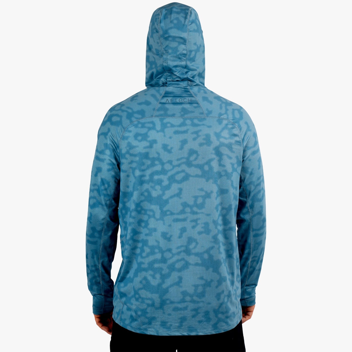 AFTCO Adapt Phase Change Hooded Fishing Shirt Tidal Current Camo