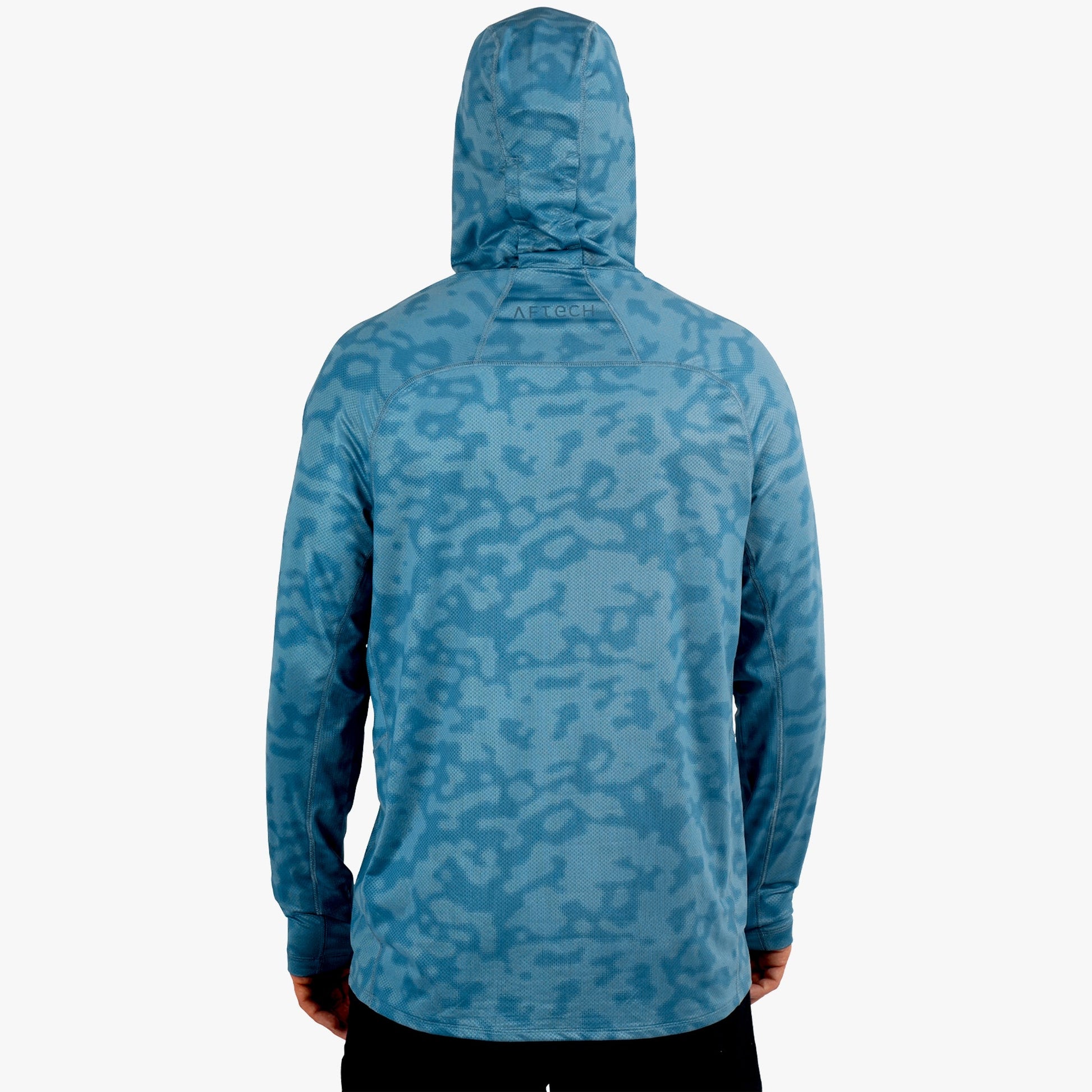 AFTCO Adapt Phase Change Hooded Fishing Shirt Tidal Current Camo