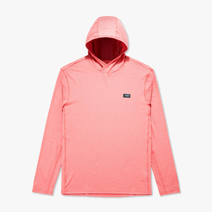 AFTCO Air O Mesh Hooded Fishing Shirt Conch Heather