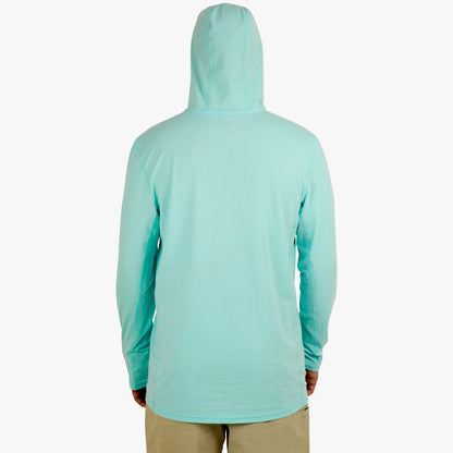AFTCO Air O Mesh Hooded Fishing Shirt Conch Heather