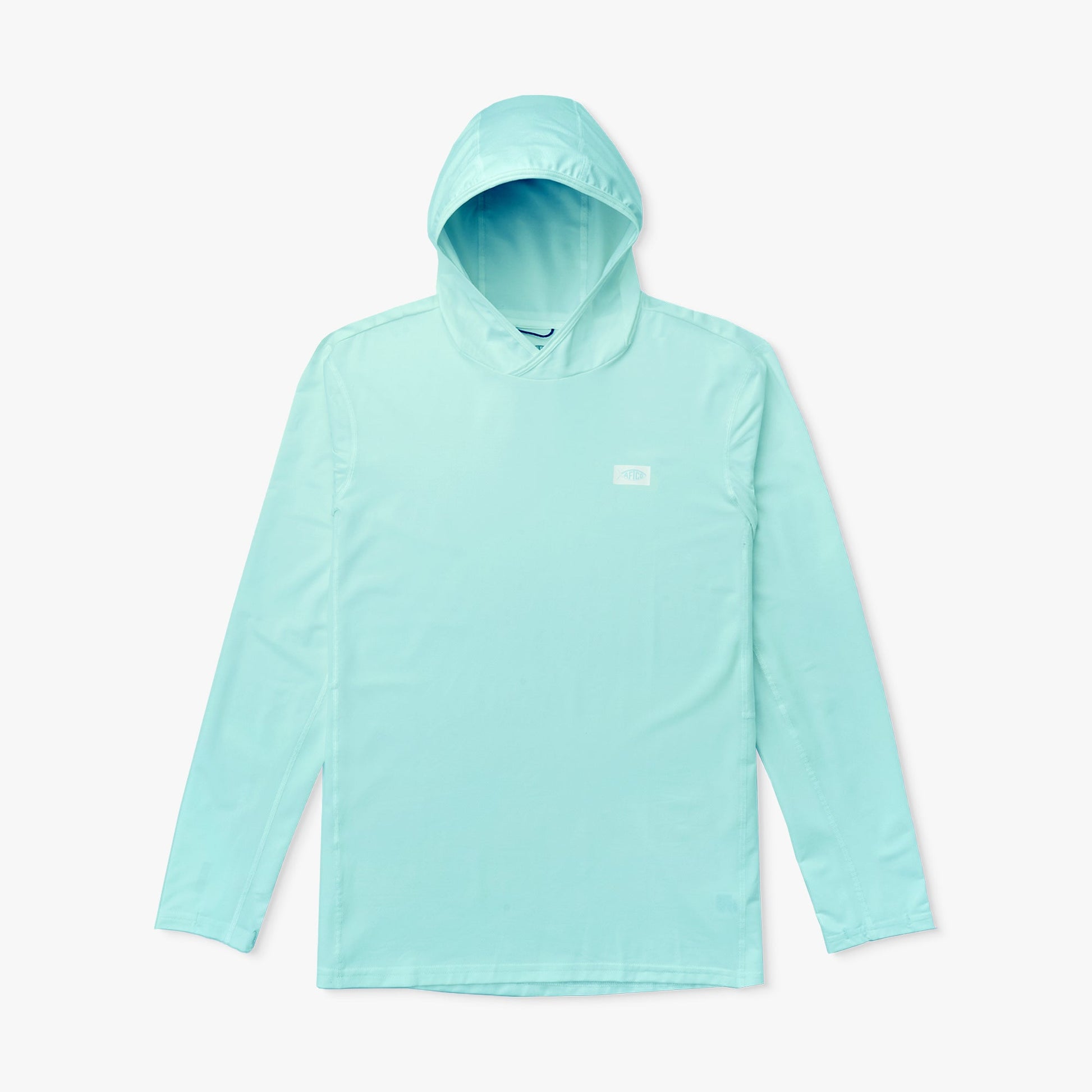 AFTCO Air O Mesh Hooded Fishing Shirt Conch Heather