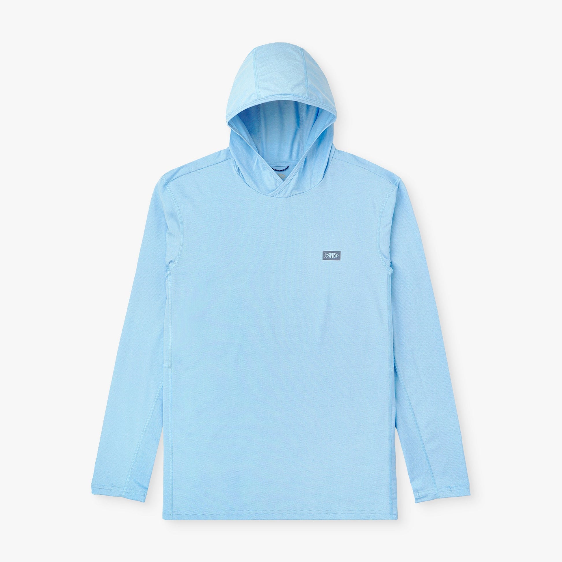AFTCO Air O Mesh Hooded Fishing Shirt Conch Heather