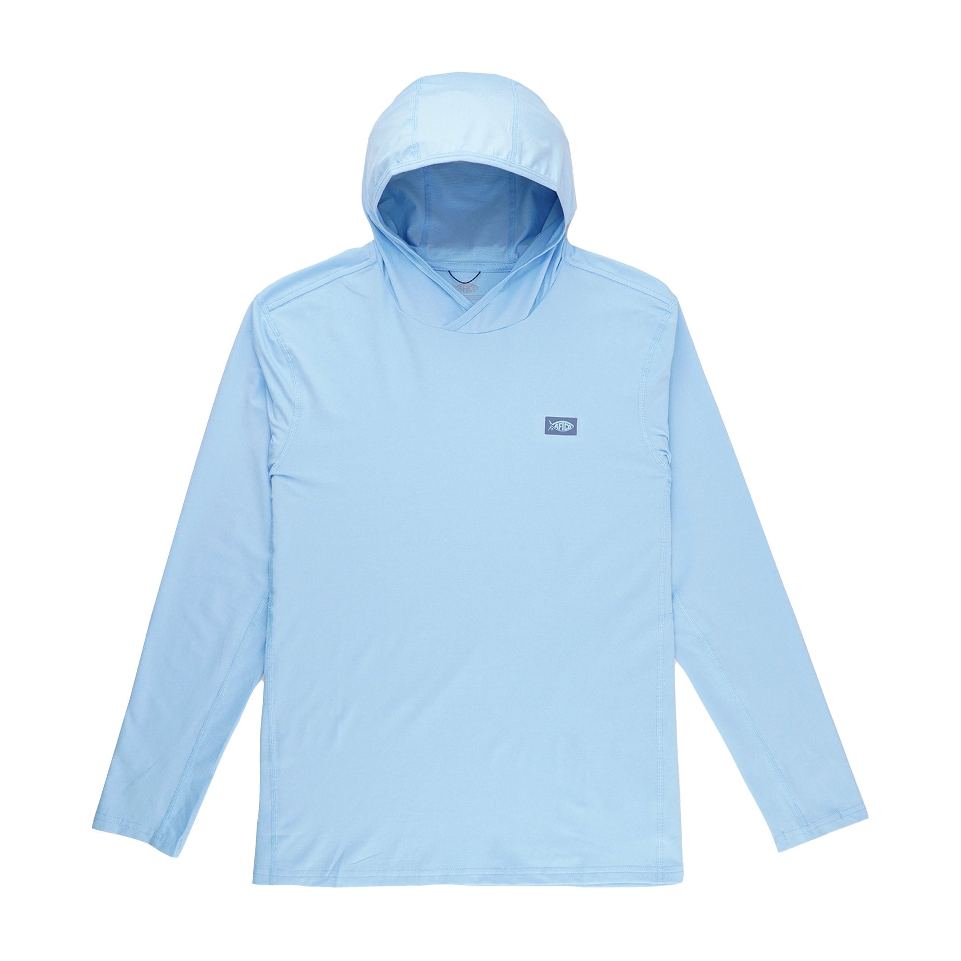 AFTCO Air O Mesh Hooded Fishing Shirt Conch Heather