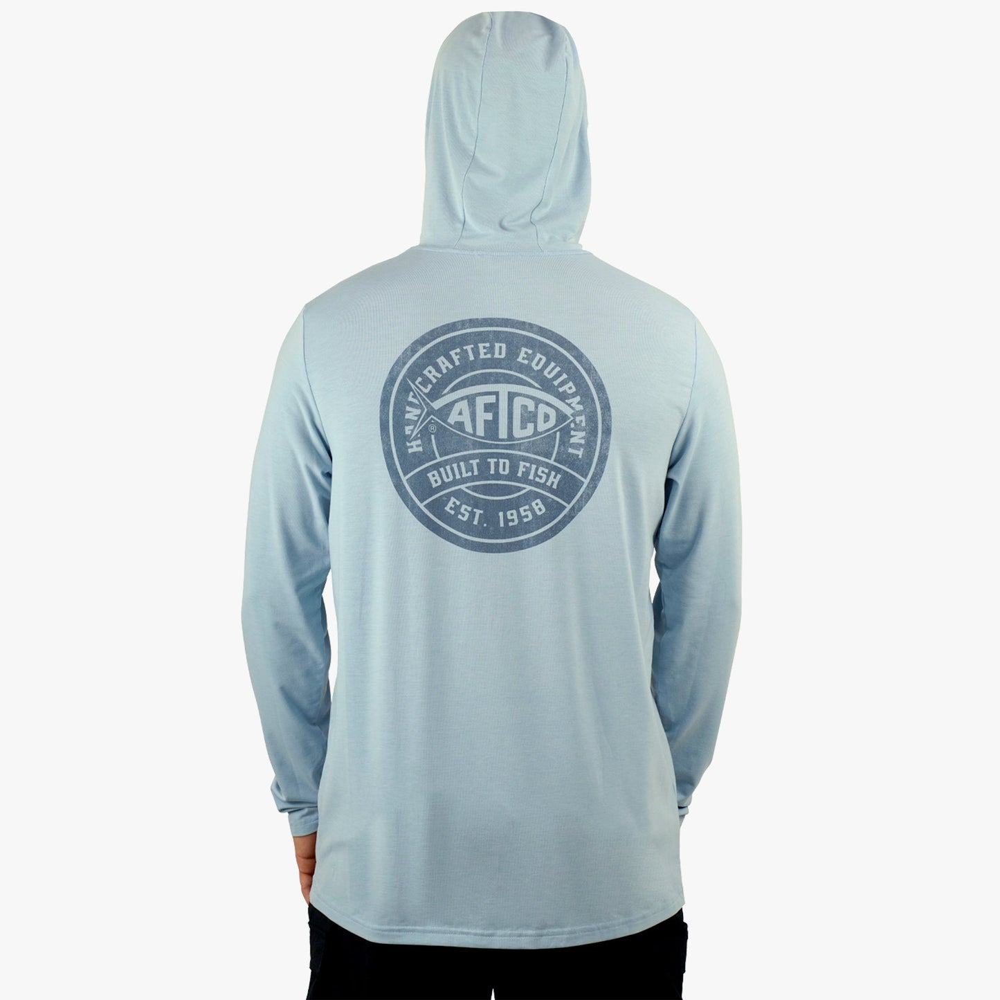 AFTCO Ocean Bound LS UPF Fishing Shirts Duck Green Heather