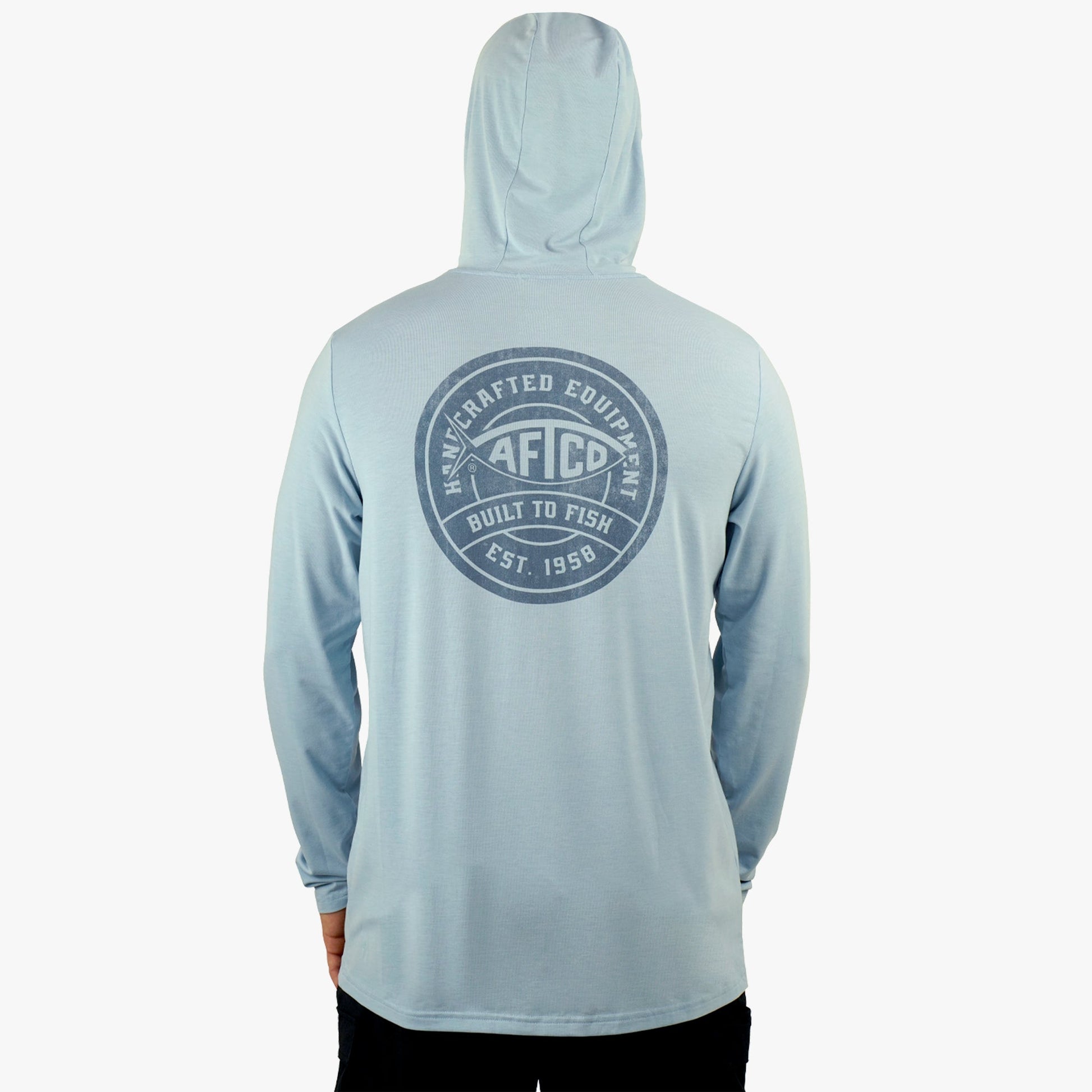 AFTCO Ocean Bound LS UPF Fishing Shirts Duck Green Heather