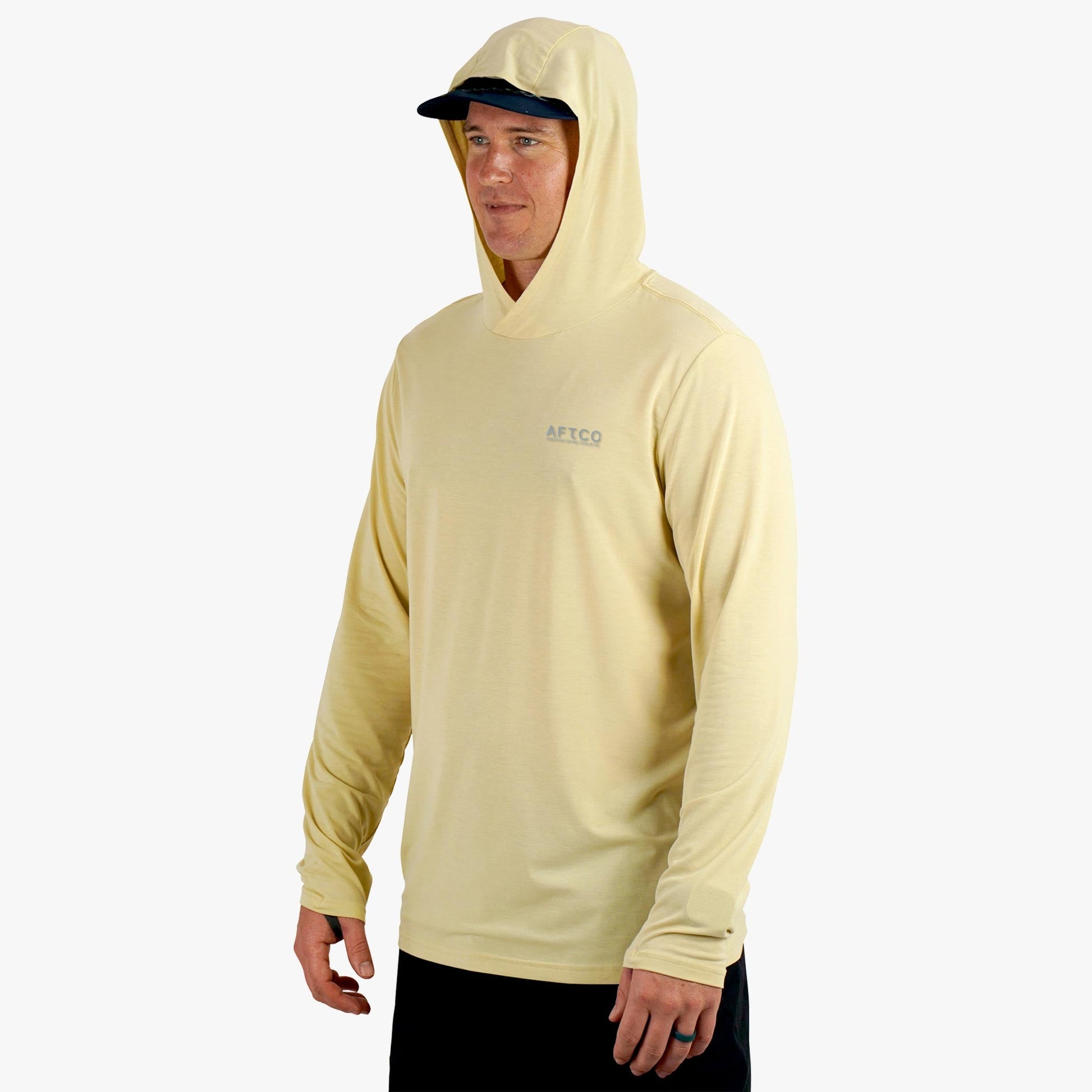 AFTCO Ocean Bound LS UPF Fishing Shirts Duck Green Heather