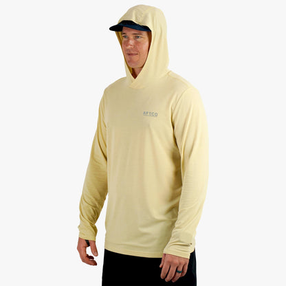 AFTCO Ocean Bound LS UPF Fishing Shirts Duck Green Heather