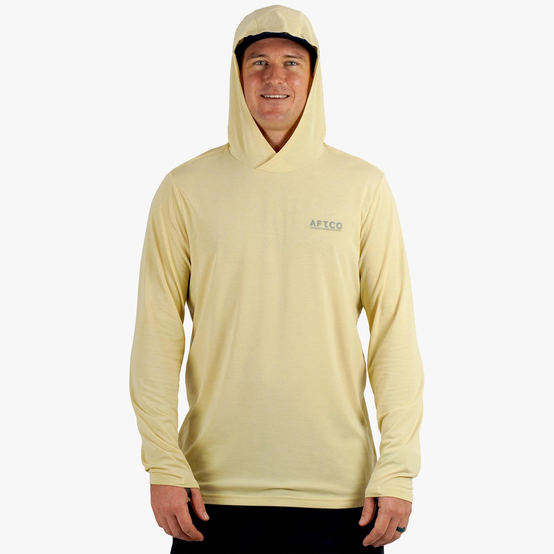 AFTCO Ocean Bound LS UPF Fishing Shirts Duck Green Heather