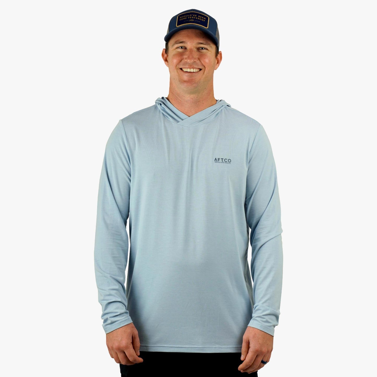 AFTCO Ocean Bound LS UPF Fishing Shirts Duck Green Heather
