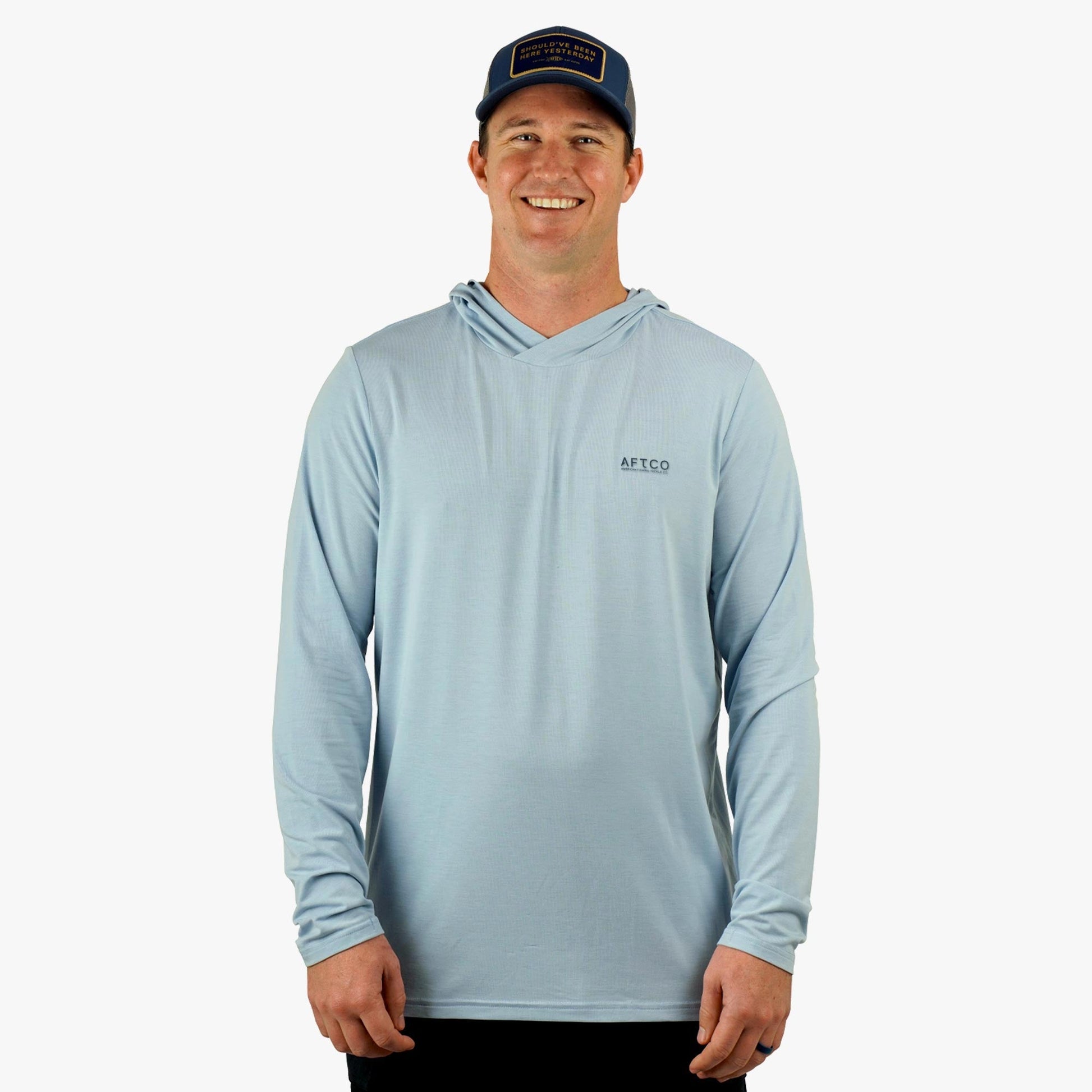 AFTCO Ocean Bound LS UPF Fishing Shirts Duck Green Heather