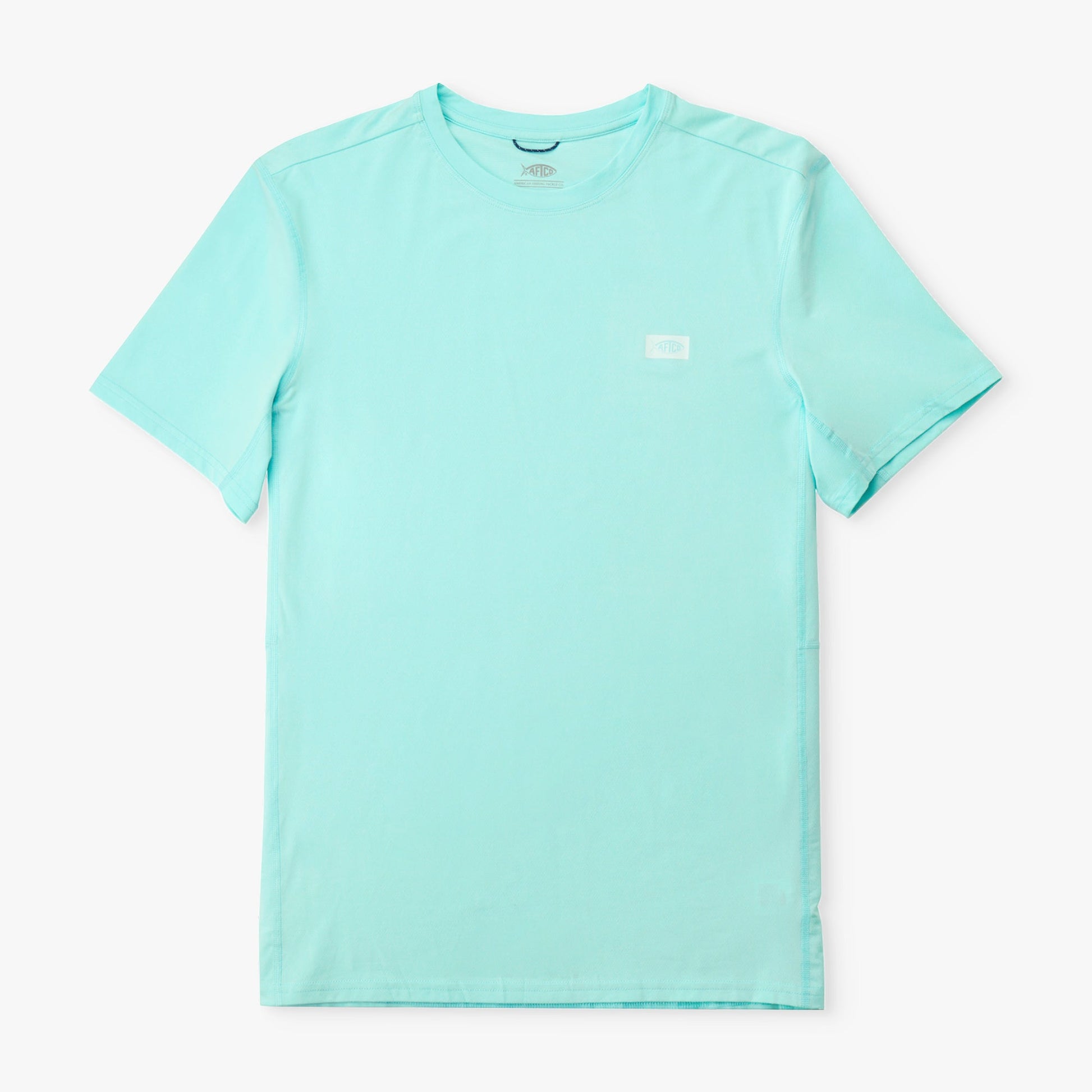 AFTCO Air O Mesh Breathable Fishing Shirt Shoreline Blue Heather