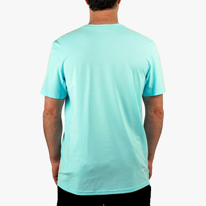 AFTCO Air O Mesh Breathable Fishing Shirt Shoreline Blue Heather