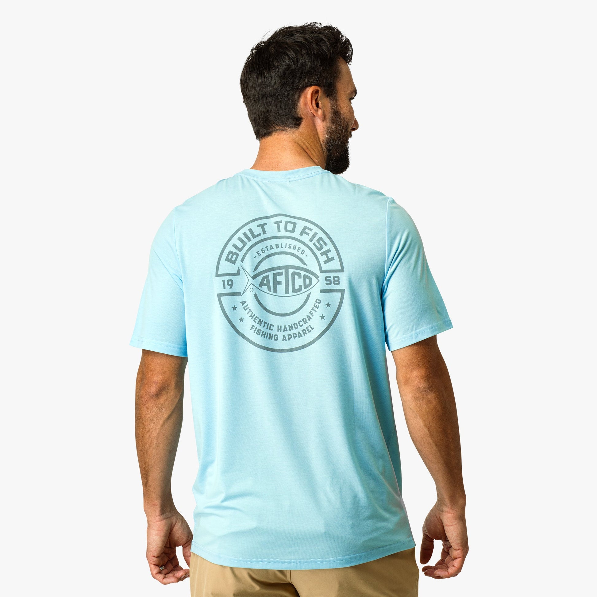 AFTCO Ocean Bound Short Sleeve Fishing Shirts |AFTCO Fathom Heather