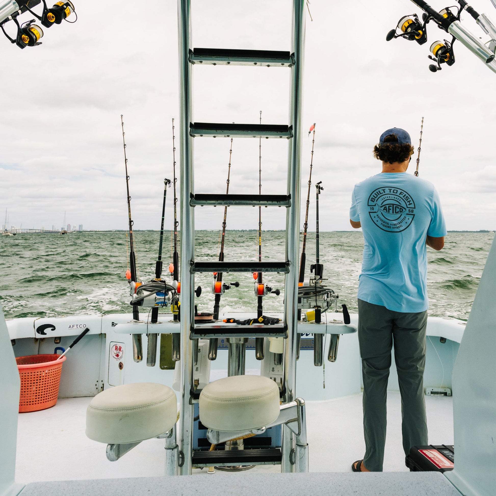 AFTCO Ocean Bound Short Sleeve Fishing Shirts |AFTCO Fathom Heather