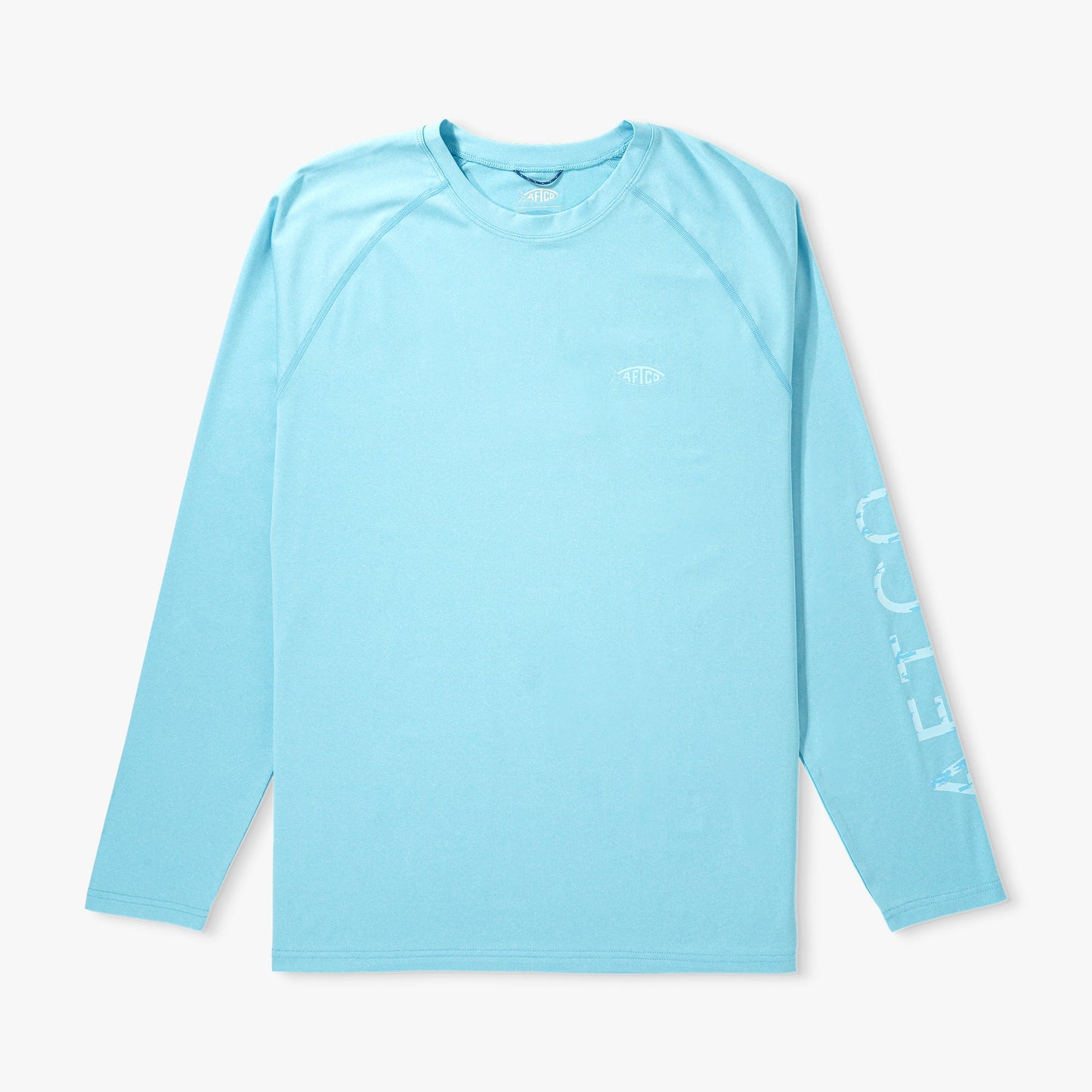 AFTCO Big Guy Samurai LS Performance Shirt Splish Splash Heather