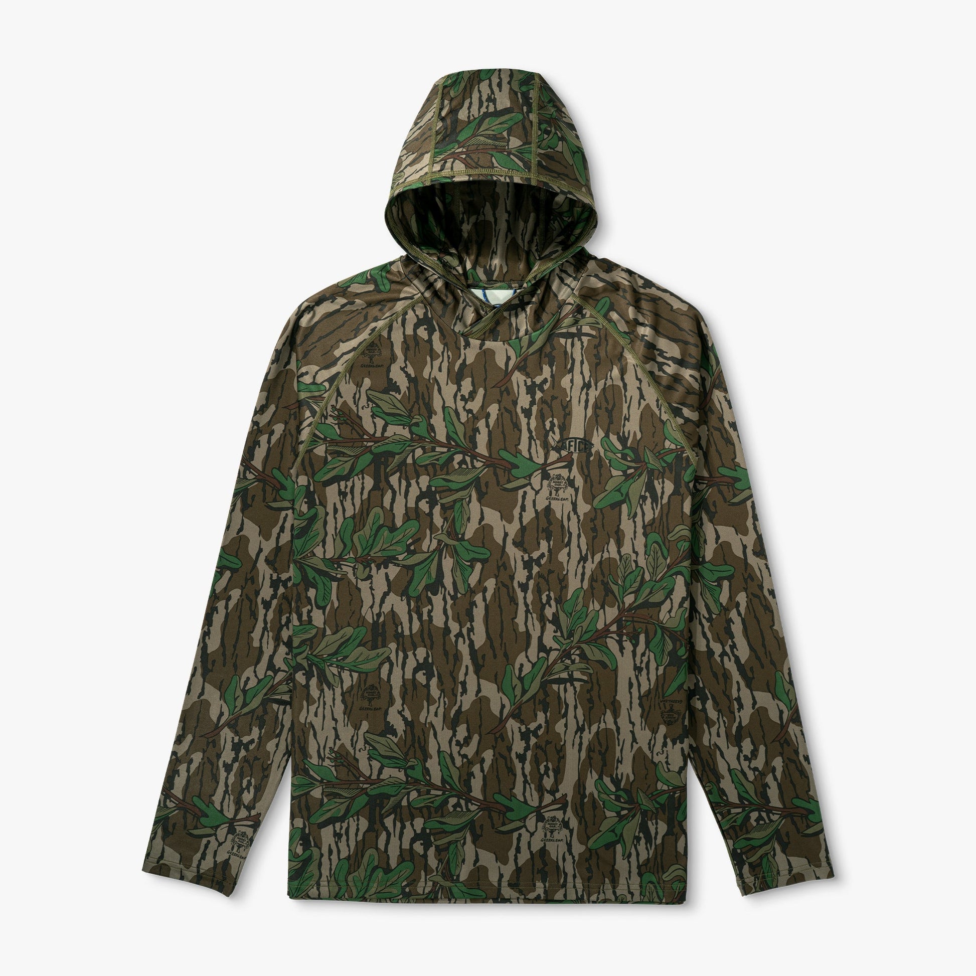 AFTCO Mossy Oak® Camo Performance Hood Green Leaf