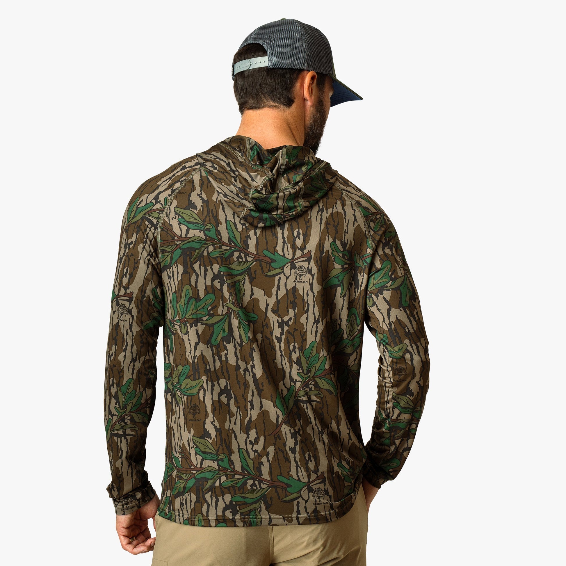 AFTCO Mossy Oak® Camo Performance Hood Green Leaf