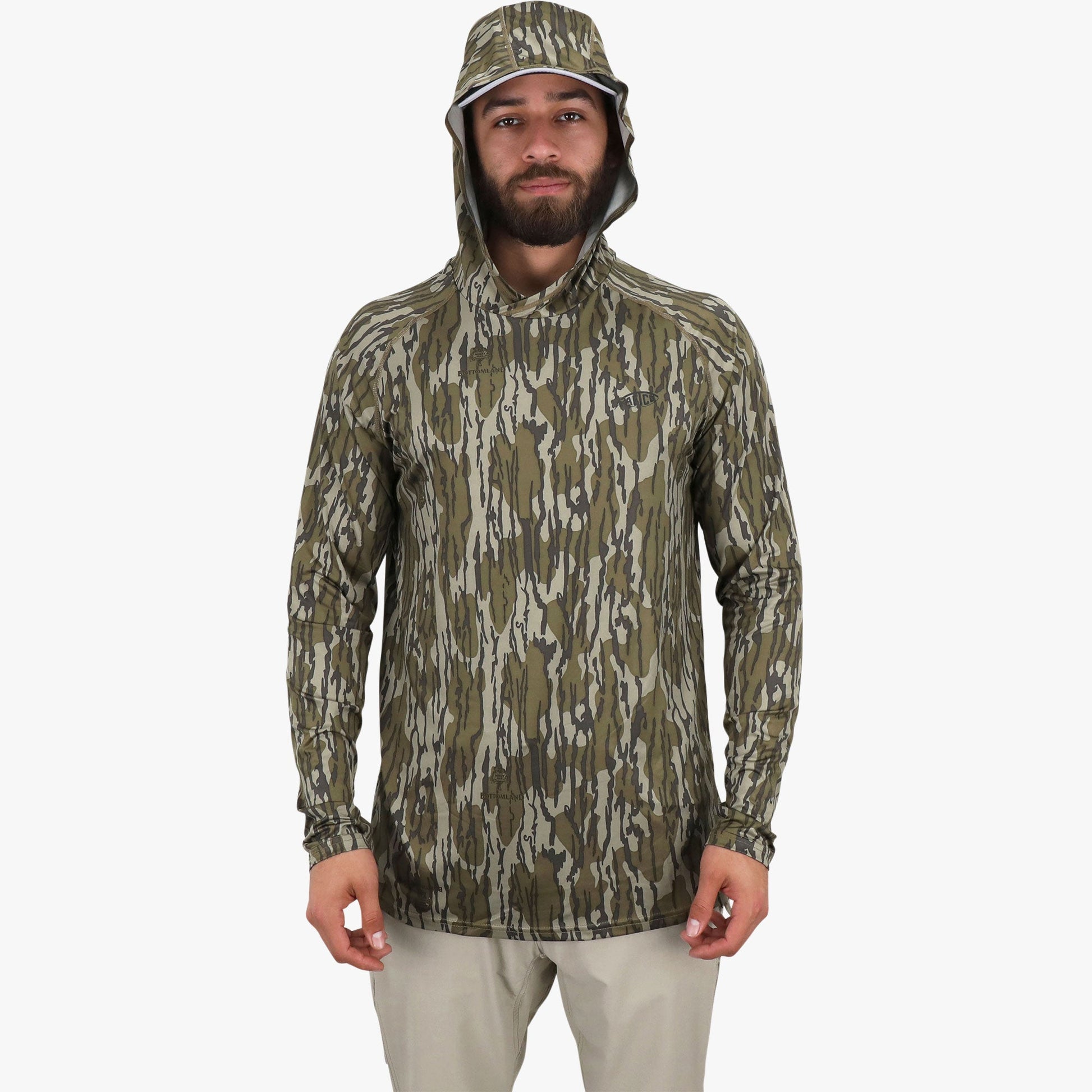 AFTCO Mossy Oak® Camo Performance Hood Green Leaf