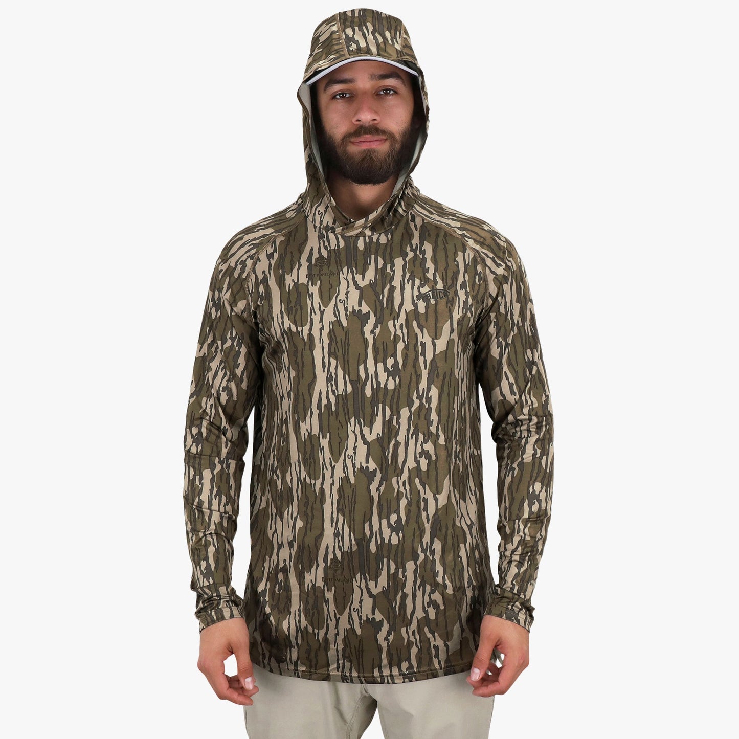 AFTCO Mossy Oak® Camo Performance Hood Green Leaf
