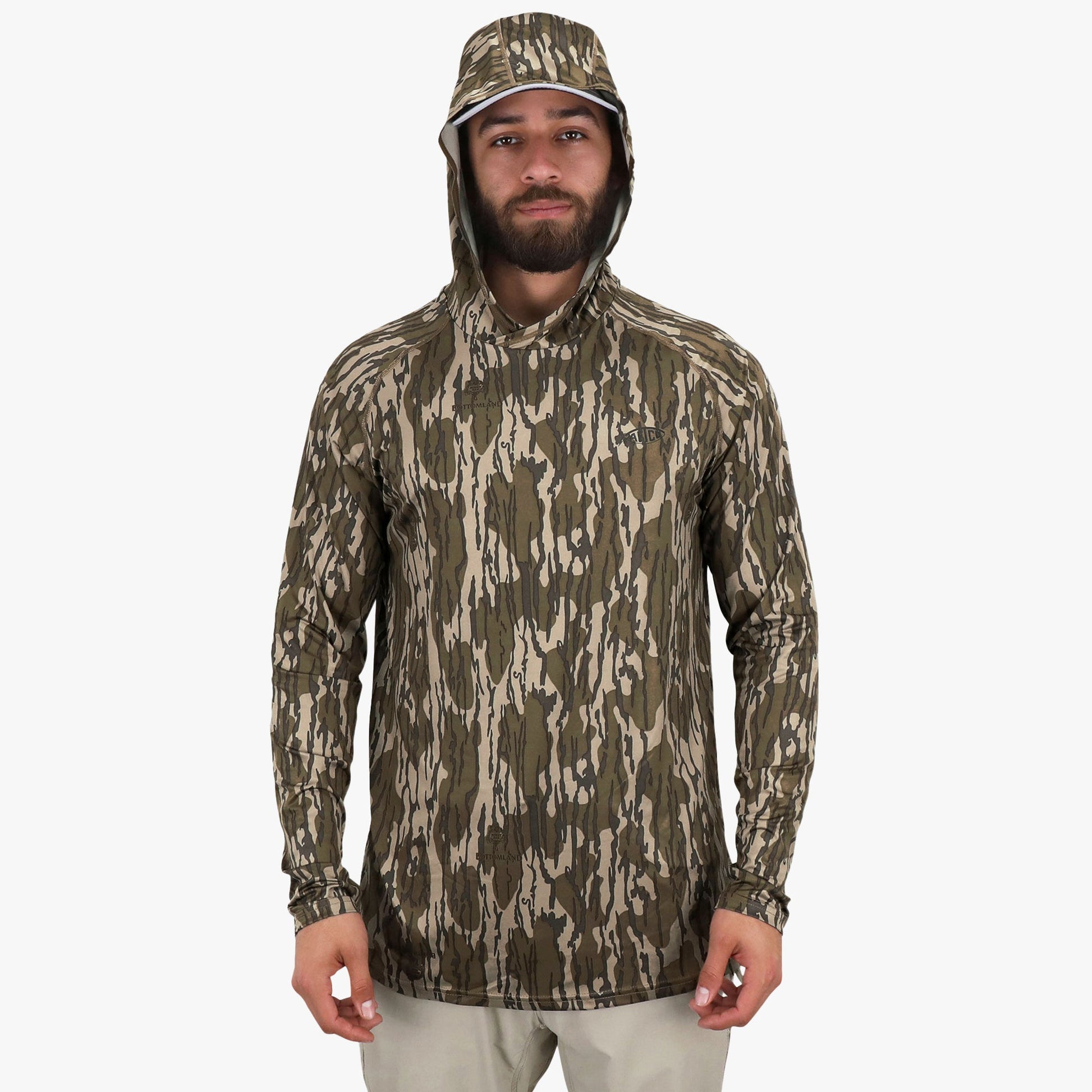 AFTCO Mossy Oak® Camo Performance Hood Green Leaf