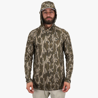 AFTCO Mossy Oak® Camo Performance Hood Green Leaf