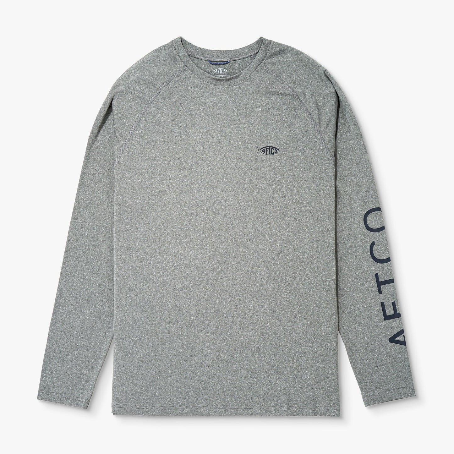 AFTCO Big Guy Samurai LS Performance Shirt Steel Heather
