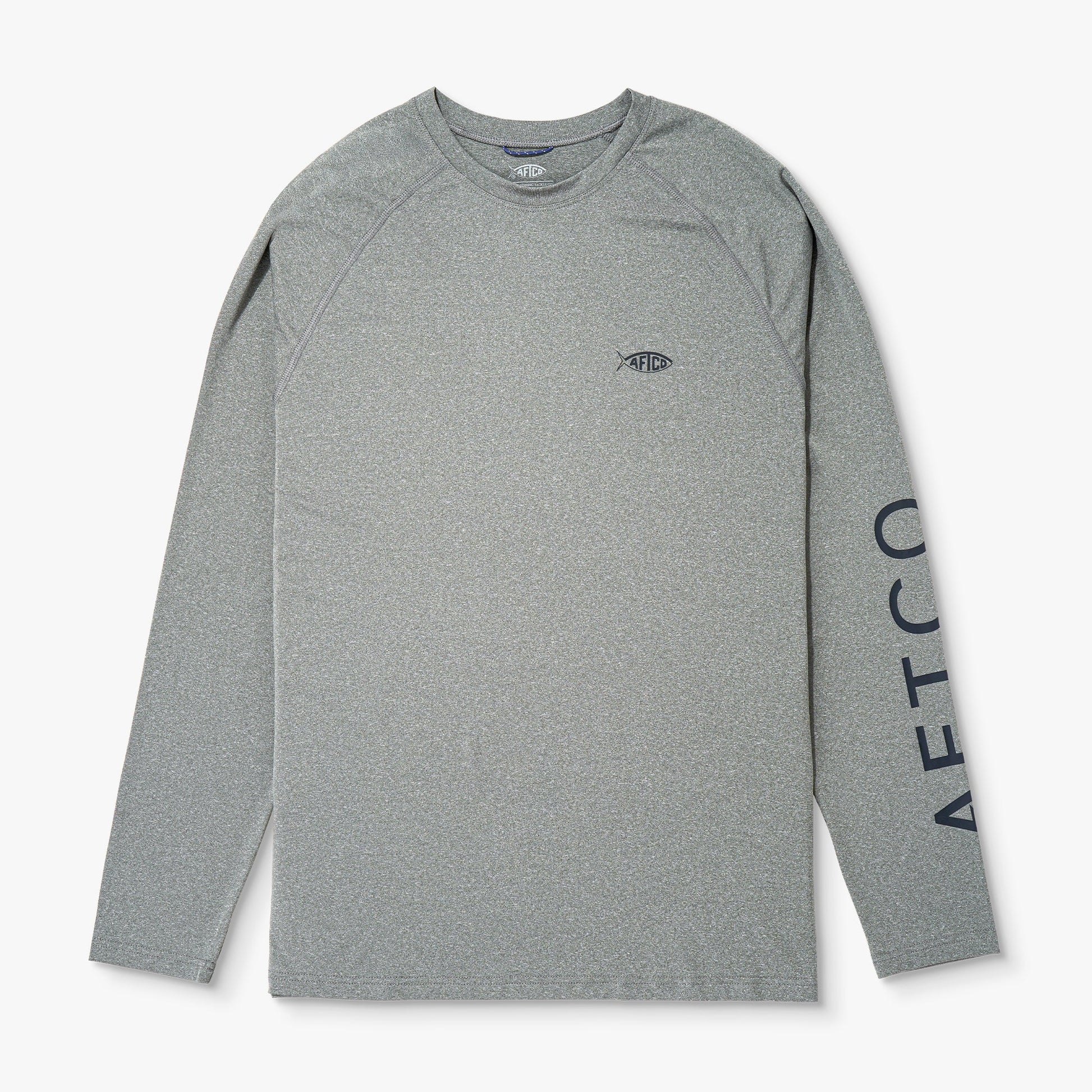 AFTCO Big Guy Samurai LS Performance Shirt Steel Heather