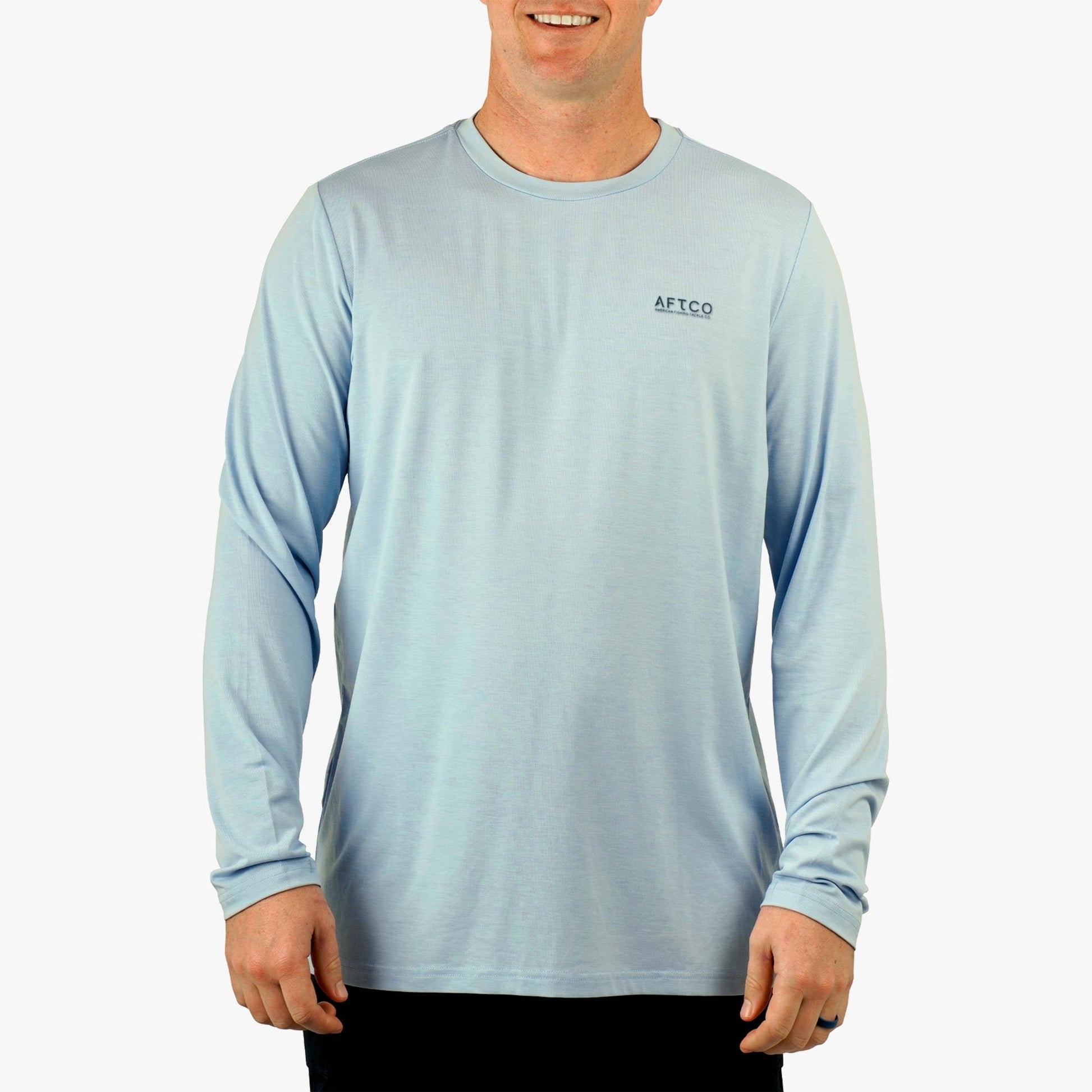 AFTCO Ocean Bound LS UV Protection Fishing Shirts Dusk Heather