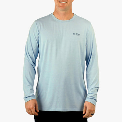 AFTCO Ocean Bound LS UV Protection Fishing Shirts Dusk Heather
