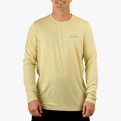 AFTCO Ocean Bound LS UV Protection Fishing Shirts Dusk Heather