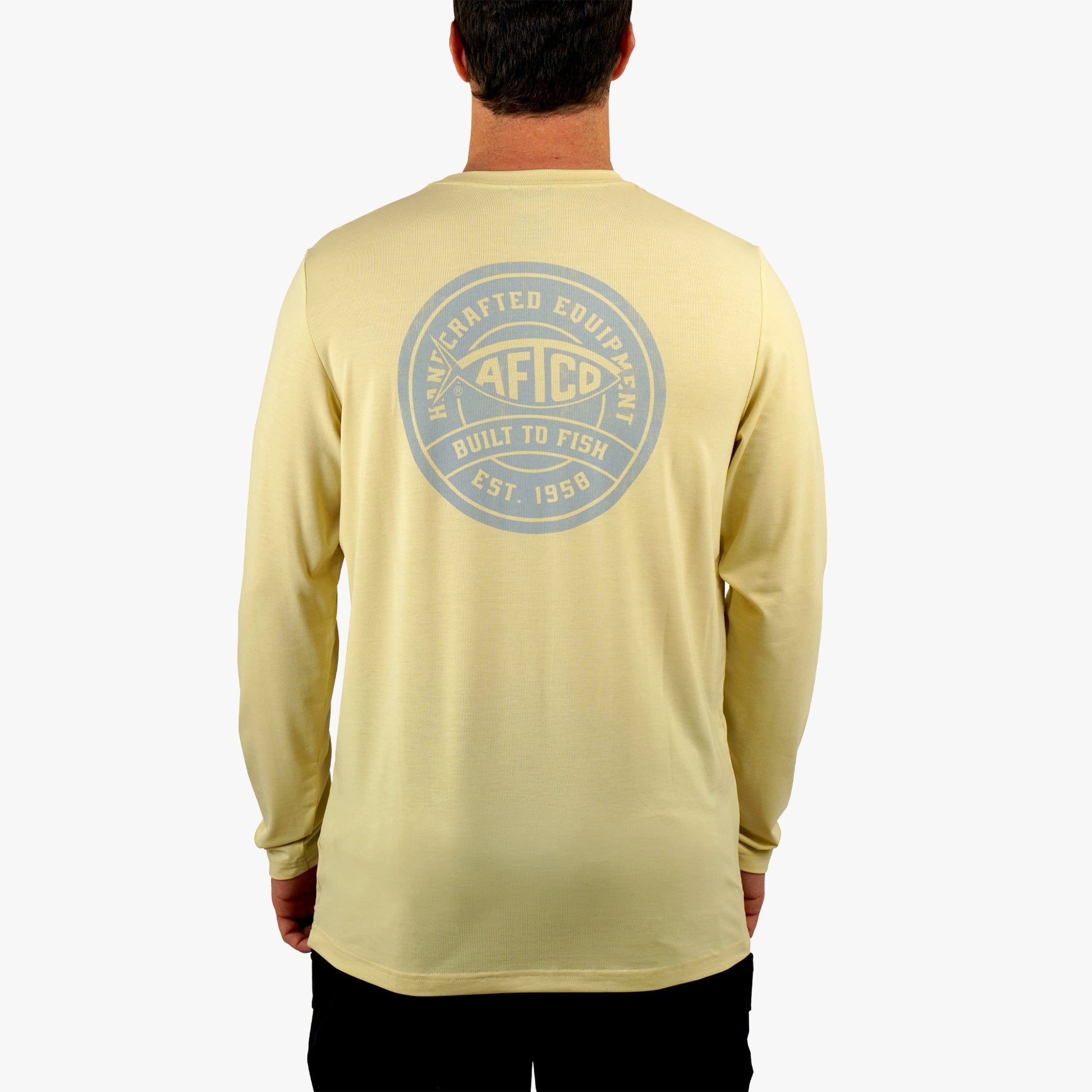 AFTCO Ocean Bound LS UV Protection Fishing Shirts Dusk Heather
