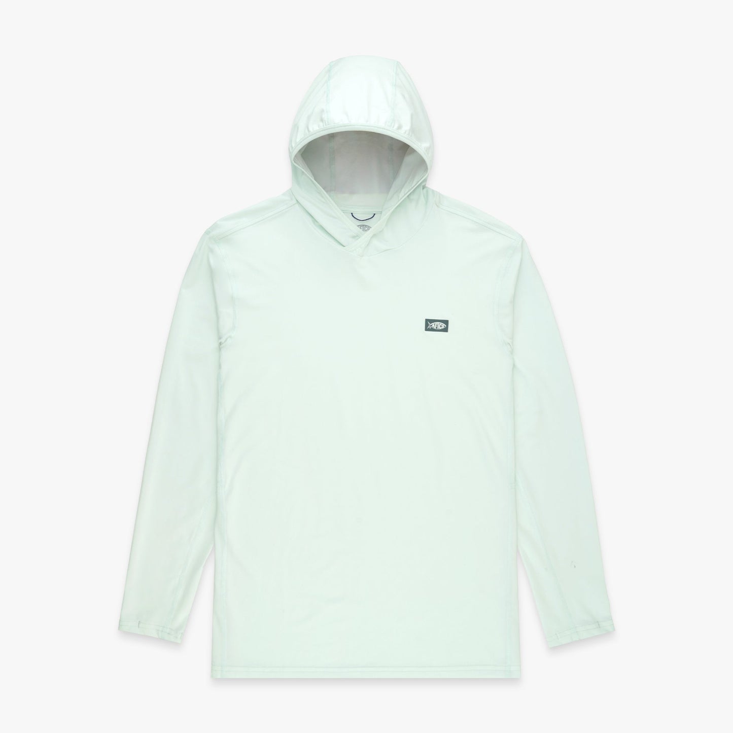 AFTCO Air O Mesh Hooded Fishing Shirt Hint of Mint Heather