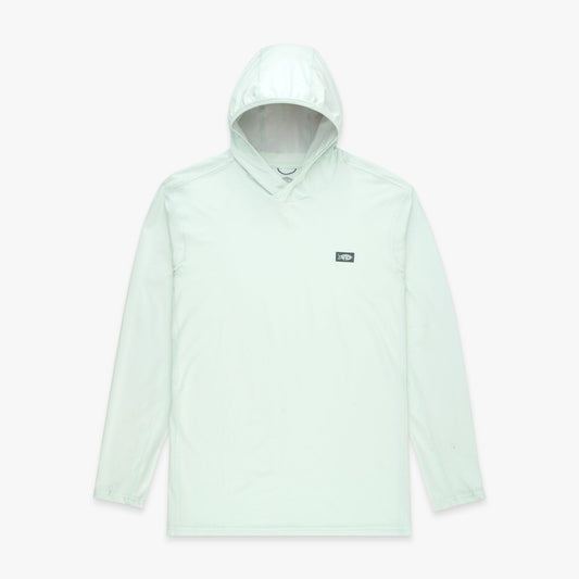 AFTCO Air O Mesh Hooded Fishing Shirt Hint of Mint Heather