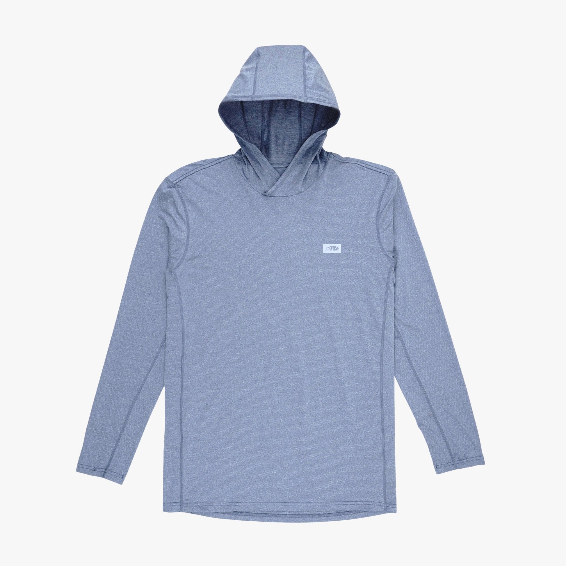 AFTCO Air O Mesh Hooded Fishing Shirt Hint of Mint Heather