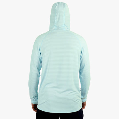 AFTCO Channel Hooded Performance Shirt Air Force Blue