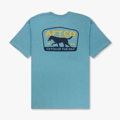 AFTCO Fetch SS Fishing T-Shirts Aquifer Heather