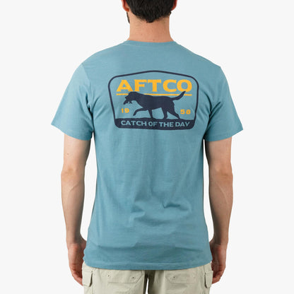 AFTCO Fetch SS Fishing T-Shirts Aquifer Heather