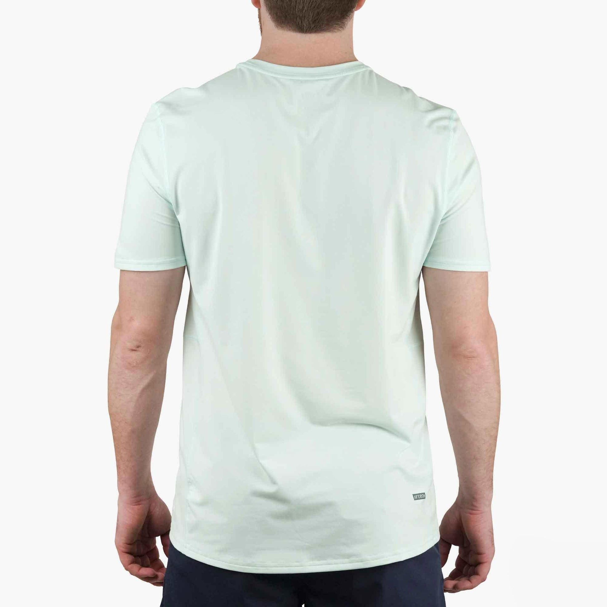 AFTCO Air O Mesh Breathable Fishing Shirt Hint Of Mint Heather