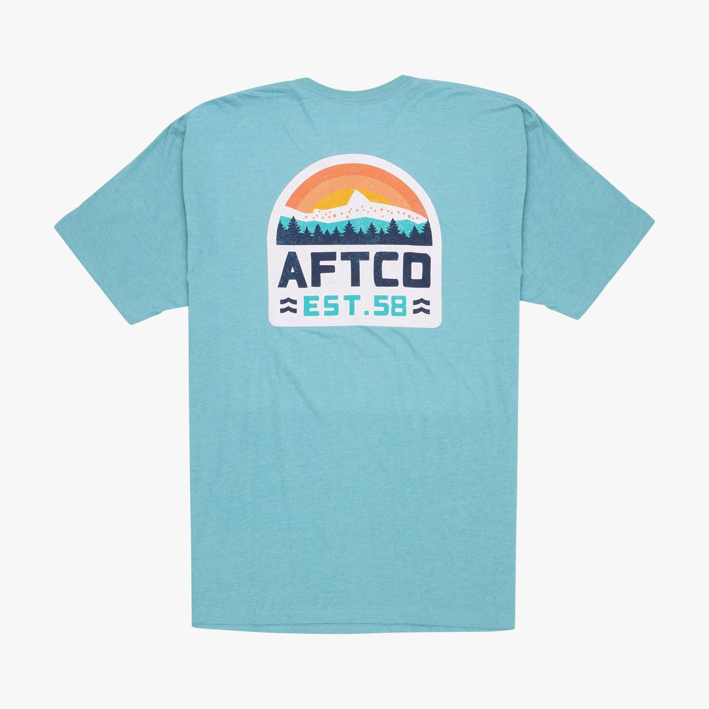 AFTCO Rustic Fishing T-Shirts Midnight Heather