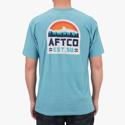 AFTCO Rustic Fishing T-Shirts Midnight Heather